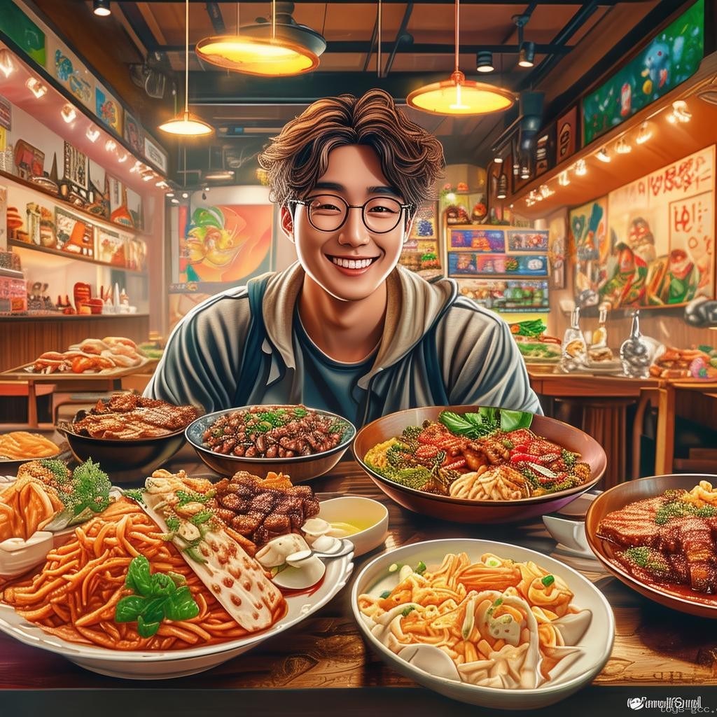 泡泡带“韩国霸总”爽吃美食：网络红人与美食文化的跨界融合新趋势
